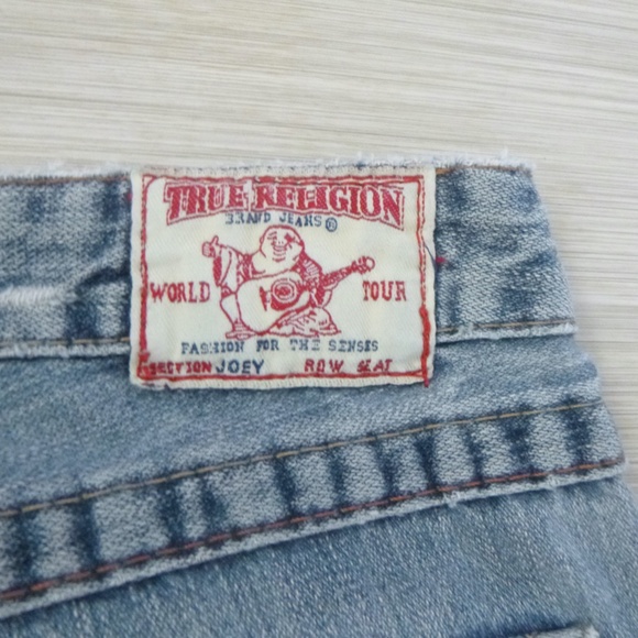 TRUE RELIGION ORIGINAL JOEY JEANS  size-29 FLARE  Made in U.S.A. w/BONUS BANDANA - Picture 6 of 16